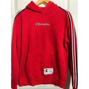 Champion Red Hoodie / Sweatshirt, Men's Size M
